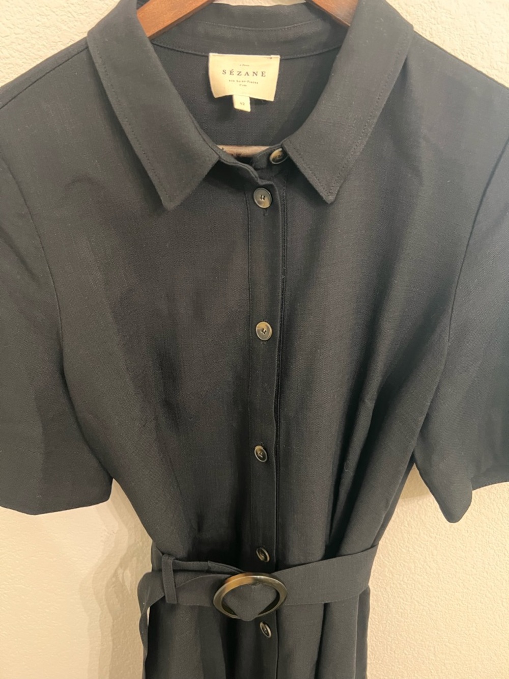 Sézane Gemini Dress like new  w/belt - Picture 5 of 9